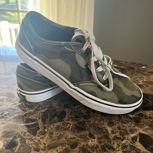 Gently used boys Camo vans